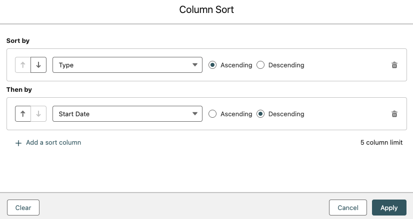sorting list view by multiple columns